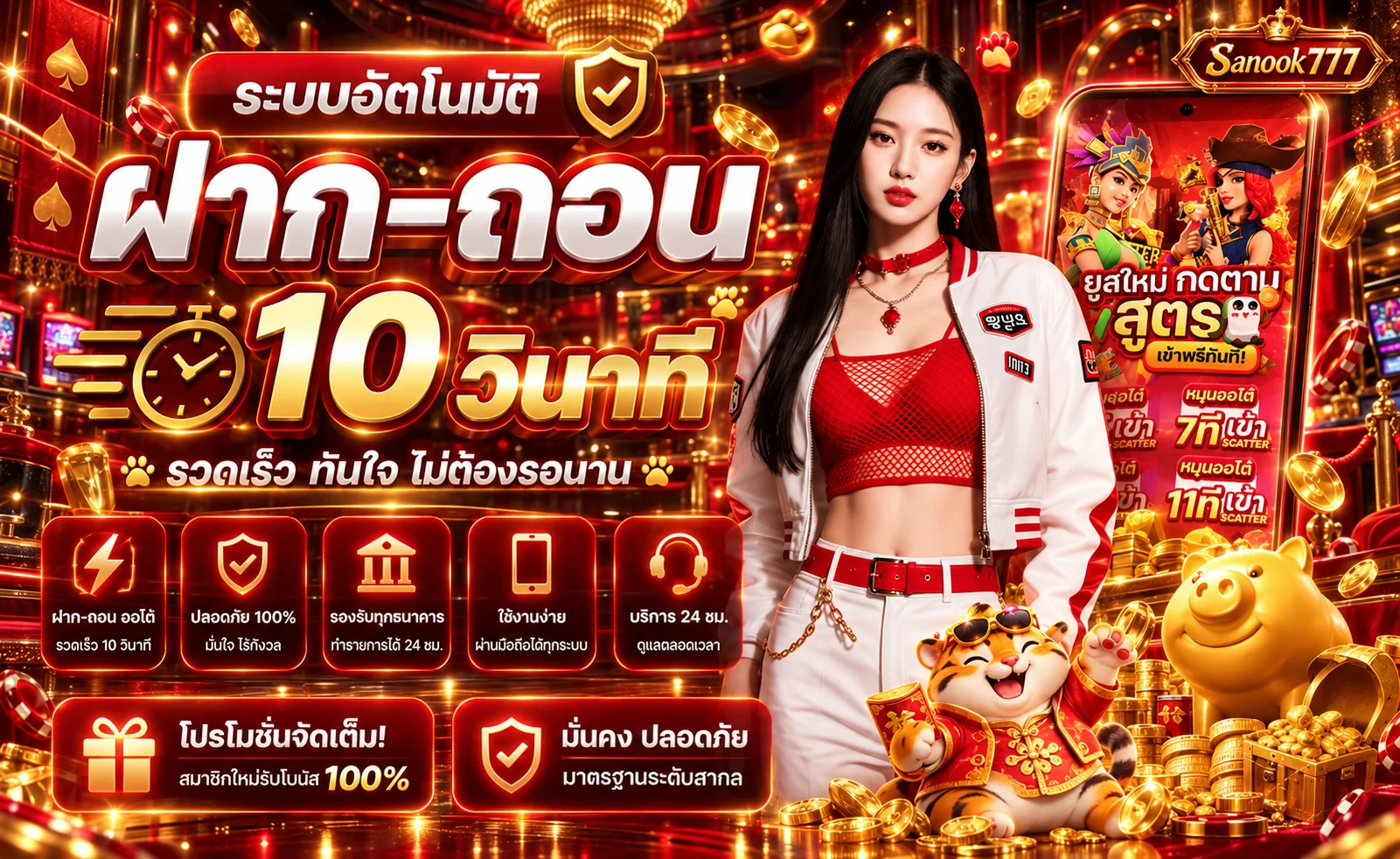 แบนเนอร์ Sanook777 ระบบอัตโนมัติและทางเข้าเว็บหลัก